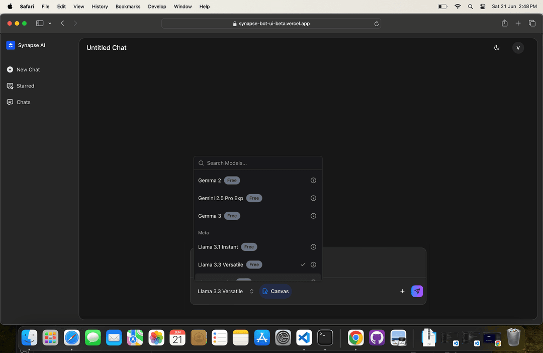 Synapse AI dashboard